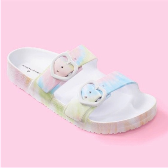 Stoney Clover Lane X Target Tie Dye Slide Sandals - Picture 1 of 7